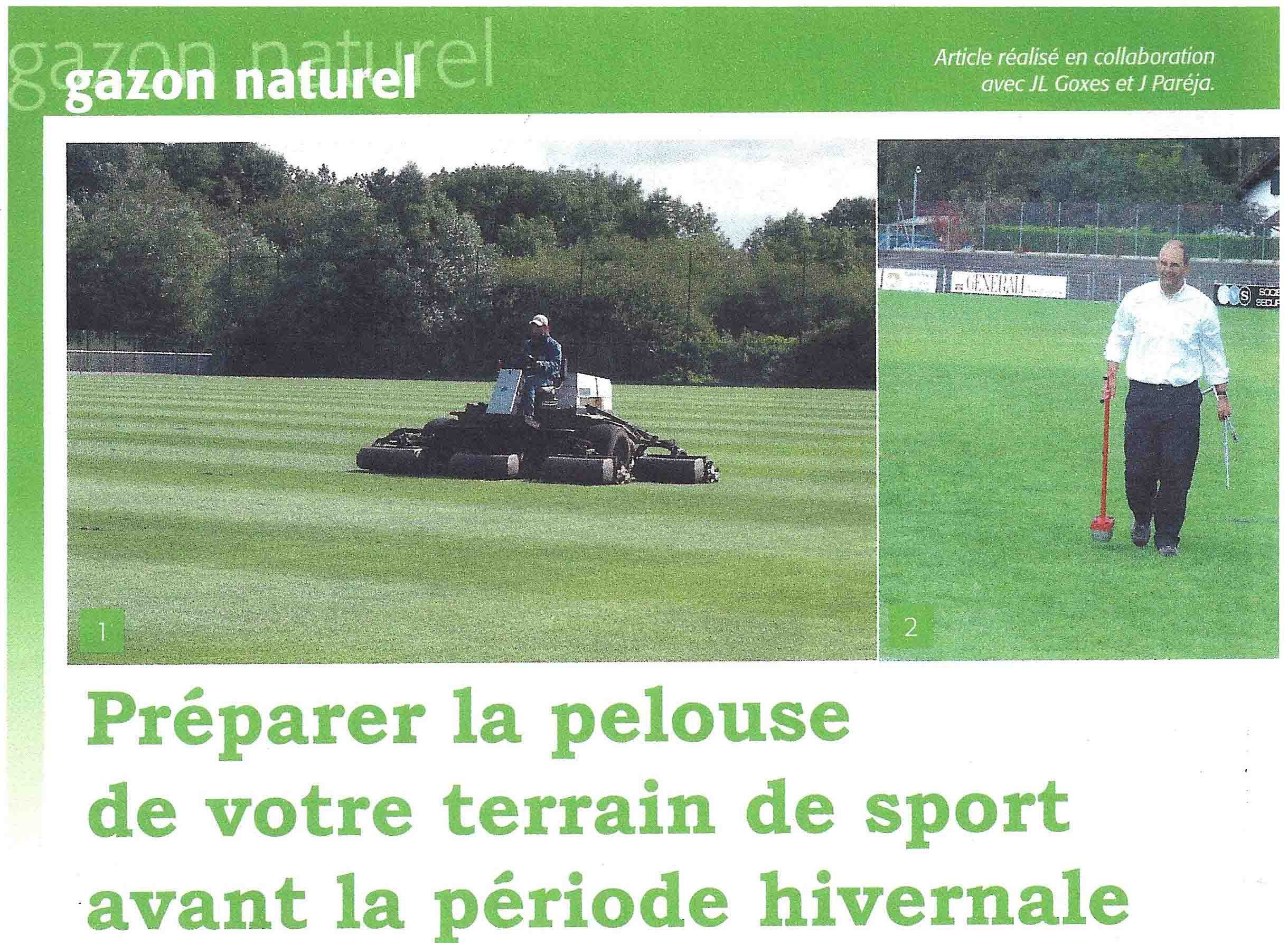 Préparer la pelouse de votre terrain de sport avant l’hiver